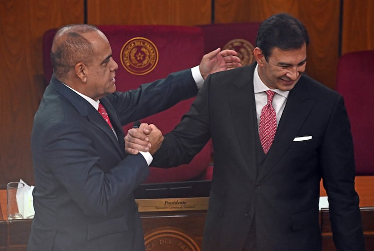 Senadores de la Nación, Basilio Núñez y Silvio Ovelar.

Fernando Romero 30-06-23