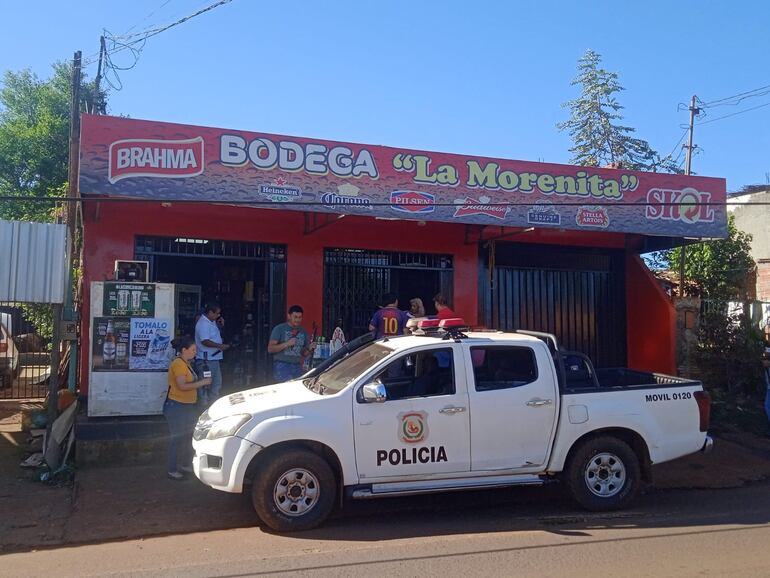 Los malvivientes simularon ser clientes para perpetrar el robo en la bodega La Morenita.