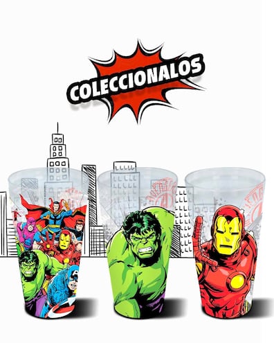 Ya están disponibles estos vasos coleccionables de Marvel.