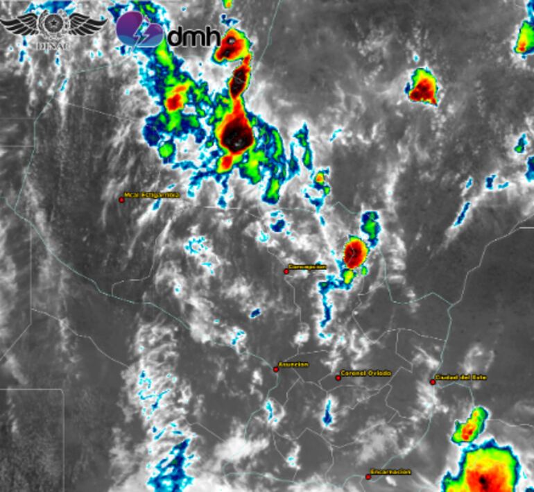 Imagen satelital de la DMH.