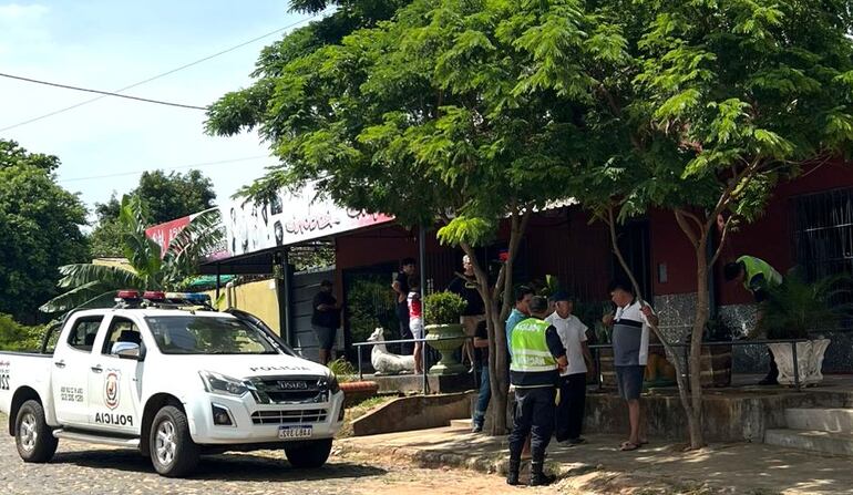 Lugar donde ocurrió el asalto a mano armada y dónde resultó herido un personal policial.