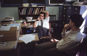 Noam Chomsky fotografiado en los años 70 por Lee Lockwood