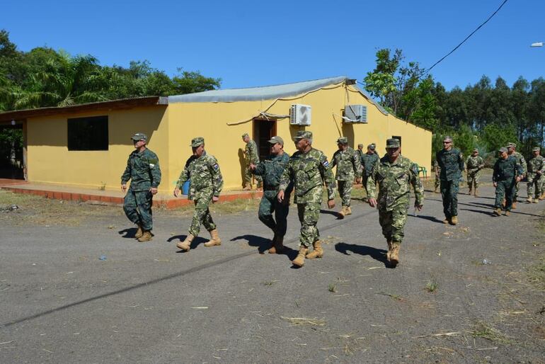 La FTC ya se encuentra instalándose en la Sub Área de Pacificación en Canindeyú. Se envió un gran contingente.