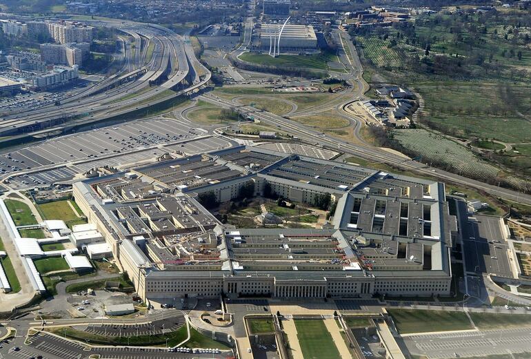 Vista área del Pentágono, la sede del Departamento de Defensa de los Estados Unidos.