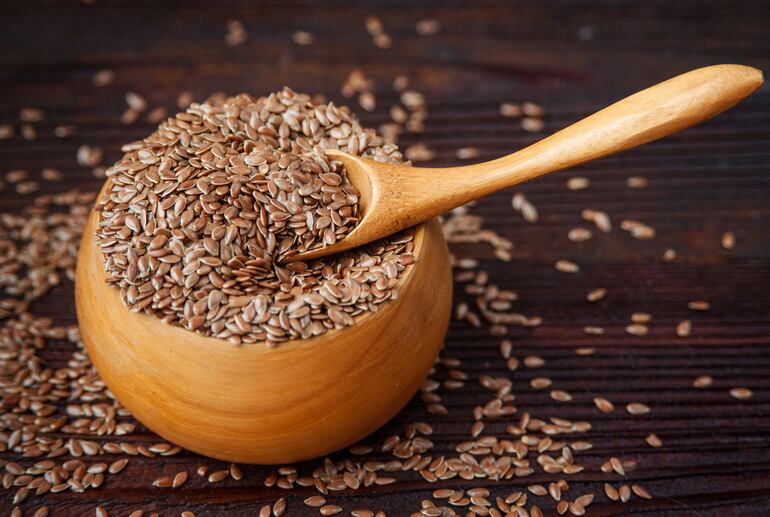 Las semillas de lino son muy ricas en ácidos grasos omega 3.