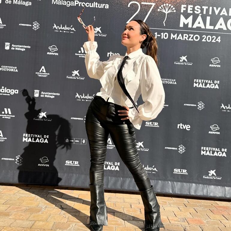 "14 años después de mi primer rodaje y 12 de mi primer festival de cine vuelvo a España con 7 Cajas", contó Lali González (Instagram/Lali González)