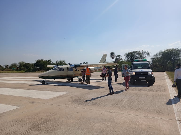 Este tipo de evacuanciones aerea es de forma permanente en Fuerte Olimpo.