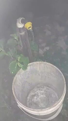 Una pobladora mostró cómo junta agua de madrugada para tener un poco de líquido y usarla durante el día. Usuarios se quejan de la falta de agua potable que se encuentra a cargo de la Junta de Saneamiento, que recientemente priorizó la modernización de oficinas administrativas, dejando de lado el sistema de distribución. La frecuencia de la falta de agua irrita a los usuarios, quienes, en algunos casos, hace 15 días que no cuentan con el vital líquido.