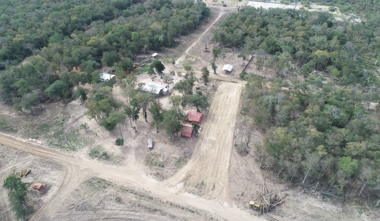 Operativo de la Senad en el Chaco, en donde encontraron pistas clandestinas, en julio de este año. (Foto: Senad) 