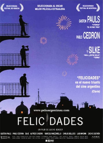 Afiche de "Felicidades" (Lucho Bender, 2000).