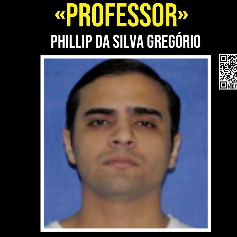 Fhillip da Silva Gregório, buscado por la Policía Federal Brasileña.