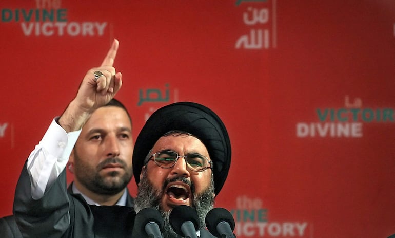 El jefe máximo de Hezbolá, Hassan Nasrallah.