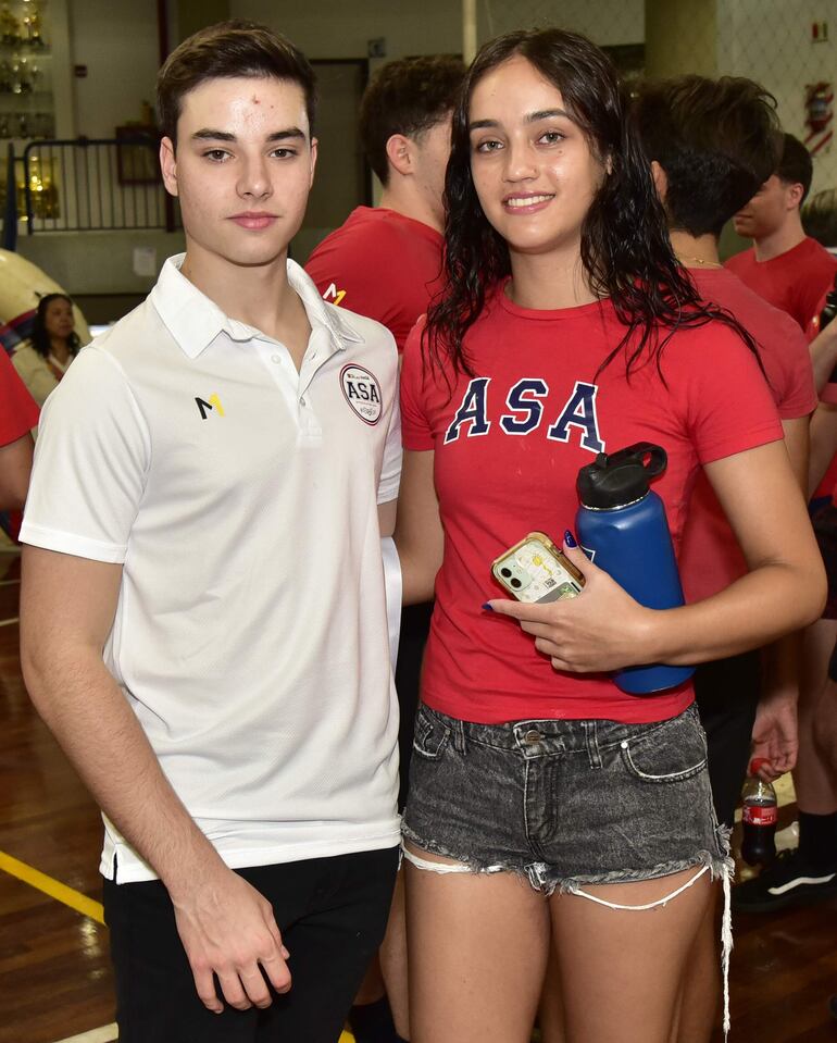 Joaquín Peroni y Ximena Loizaga.