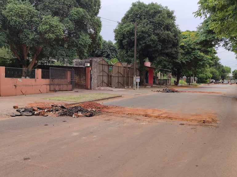 Las obras continúan en el barrio Centro.