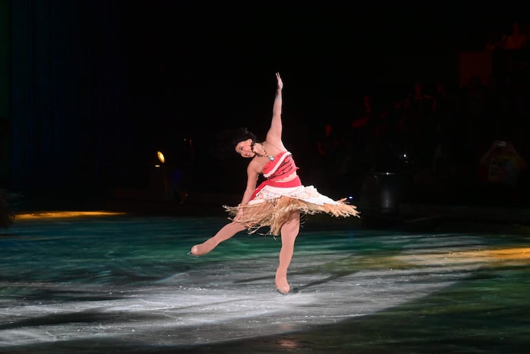 La princesa Moana deleitó a grandes y chicos como parte de uno de los cuadros de "Disney On Ice".