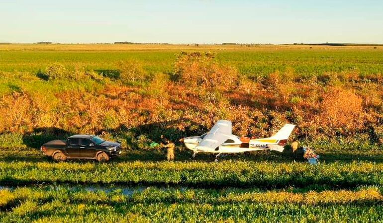 La avioneta boliviana fue capturada el domingo último por la Senad cuando aterrizó en Santiago, Misiones, con 420 kilos de cocaína que debían llegar ese  día a Argentina.