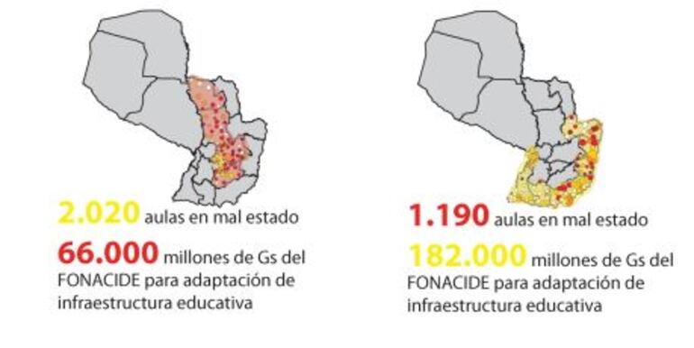 Departamentos con más necesidades recibieron tres veces menos de recursos.