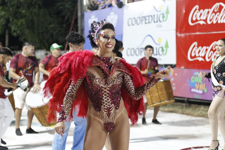 La belleza no puede faltar en el carnaval guaireño.