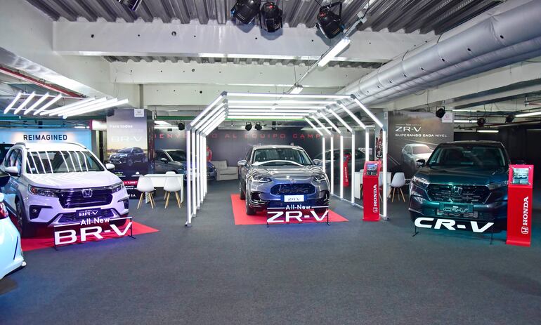 Los nuevos modelos BR-V y ZR-V se posicionan entre la HR-V y la CR-V, emblemáticos modelos de la más completa gama de SUV de Honda, que se pueden apreciar en la Cadam Motor Show.