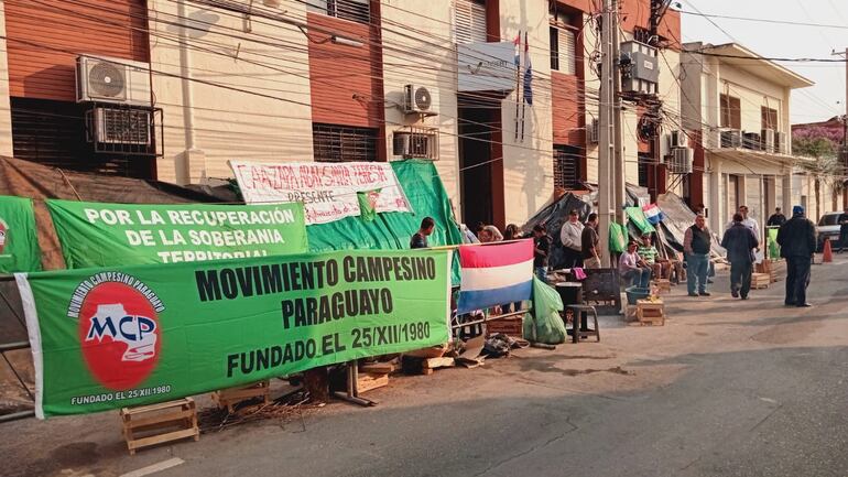 indert campesinos protesta Asunción