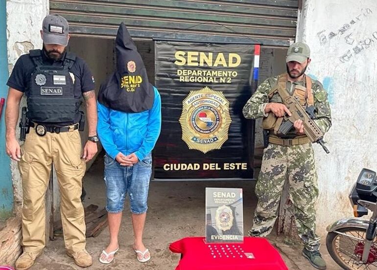 Osmar David Fernández Jara, durante su detención.