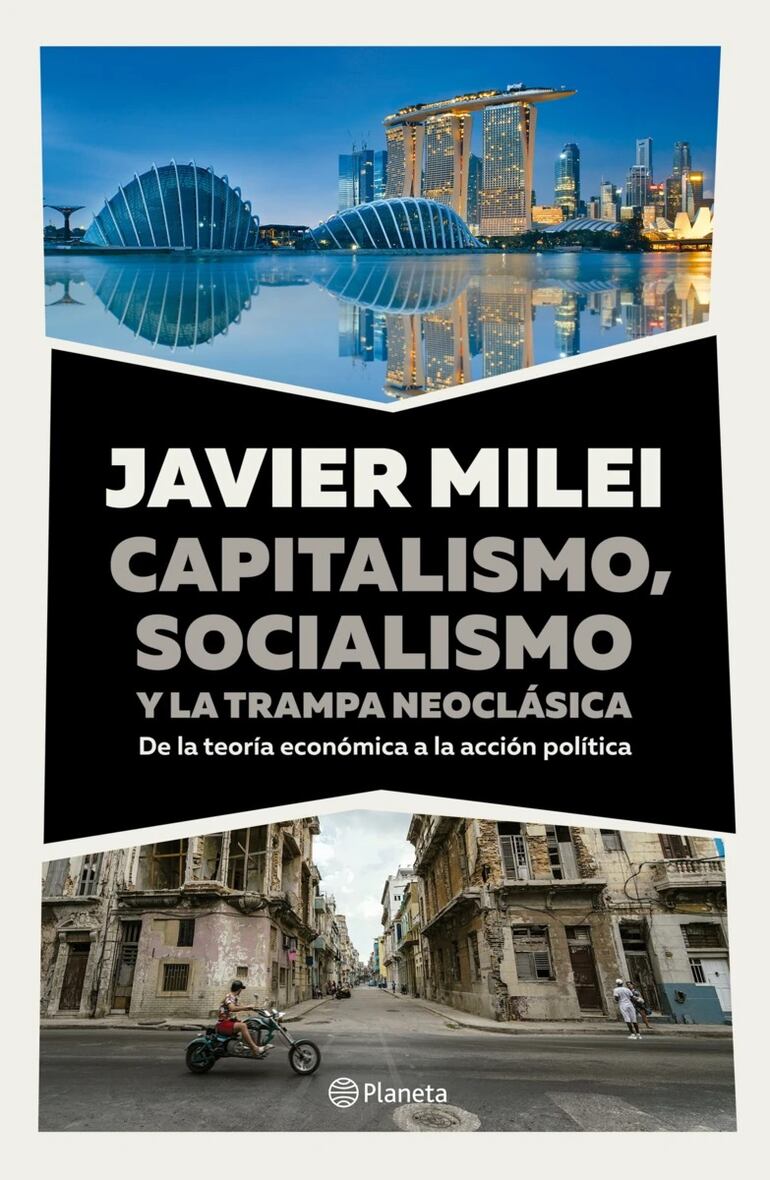 Portada del nuevo libro de Javier Milei que será presentado mañana en Buenos Aires.