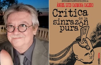 El periodista español afincado en Paraguay Luis Carmona y su nuevo invento, los "epihaikus", recogidos en la "Crítica de la sinrazón pura", libro que se presentará el jueves.