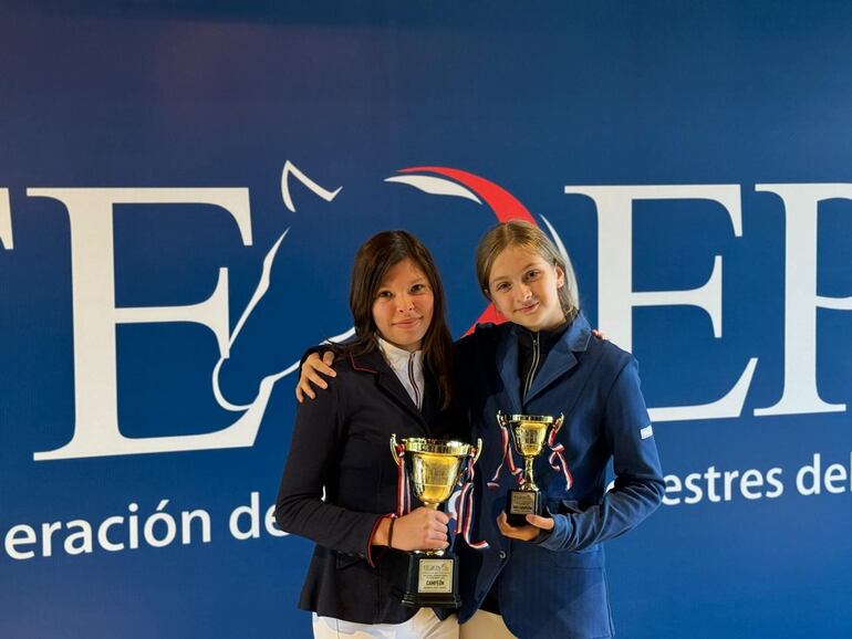 Victoria Silguero, campeona en Mayores 0.60 y Giovanna Santi, vice en Menores 0.70.