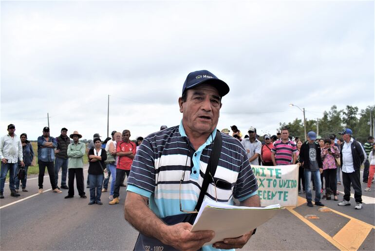 El presidente de la Asociación de Productores, Alfredo Gamarra Gavilán.