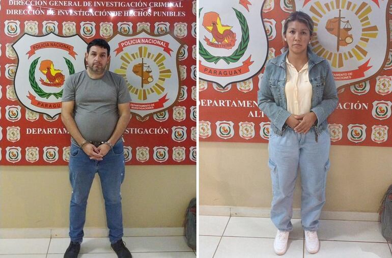 La pareja detenida quedó a disposición del fiscal Osvaldo Zaracho.