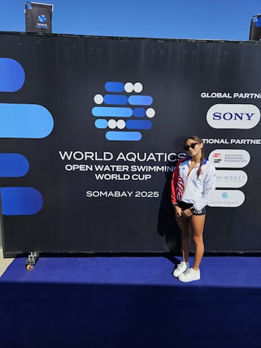 Cielito Peralta hará historia participando en el Mundial de Aguas Abiertas de Egipto.