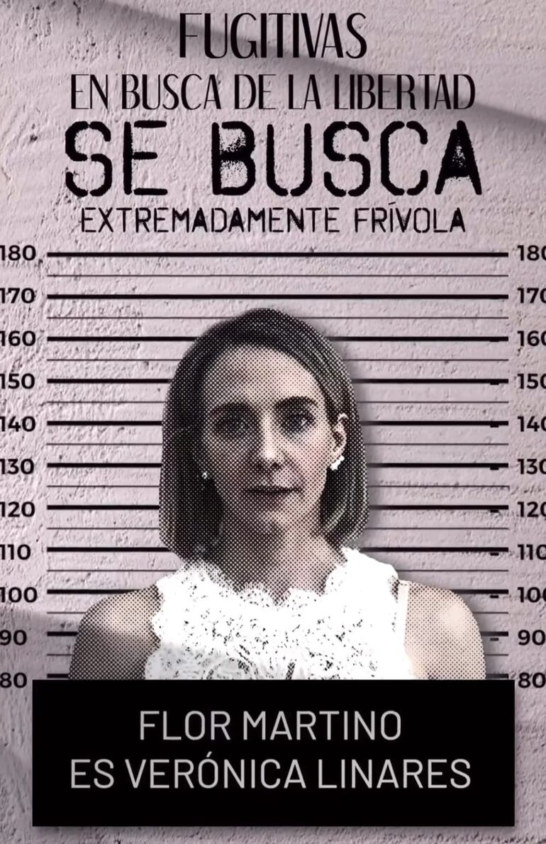 Flor Martino es Verónica Linares en Fugitivas. (Instagram/Flor Martino)