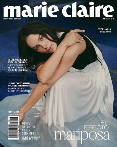 La paraguaya Stephi Stegman en la portada de octubre de la famosa revista Marie Claire.