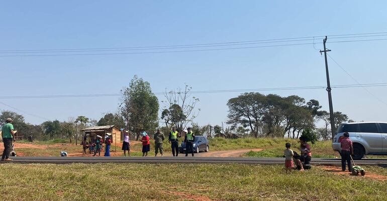 La imagen corresponde a uno de los cortes de la ruta D006 en el distrito de Capiibary.