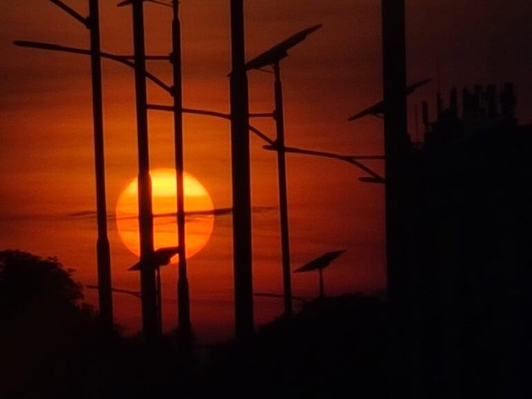 Amanecer en Asunción.