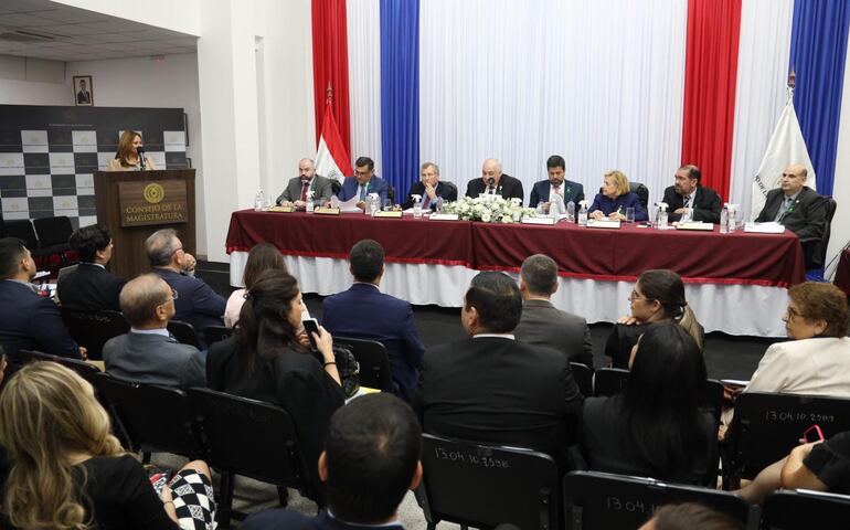 Aspecto general de la audiencia pública para defensor general en el Consejo de la Magistratura.