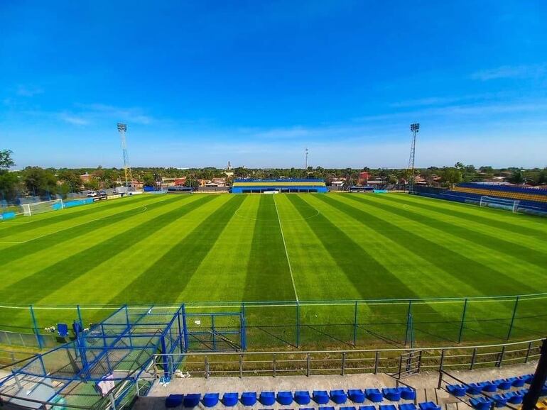 Estadio Facundo Deleón Fossatti del 12 de Junio de Villa Hayes, donde oficia de local Tacuary.