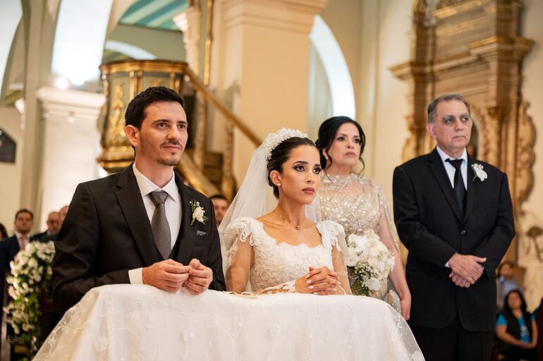 La bendición nupcial fue en la Catedral Metropolitana.