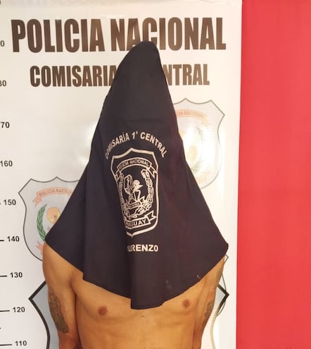 Capturan en San Lorenzo a hombre con antecedentes por robo agravado y hurto.