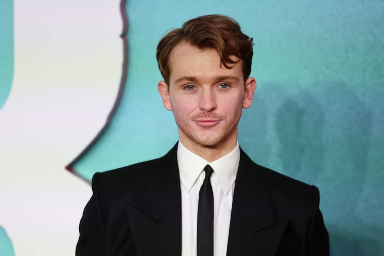 El actor británico Harry Lawtey en la alfombra roja de 'Joker: Folie a Deux' en el Cineworld Leicester Square en Londres. (EFE/EPA/ANDY RAIN)
