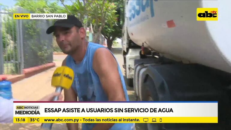 Essap asiste a usuarios sin servicio de agua