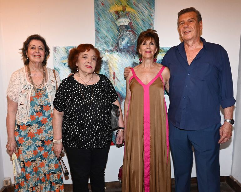 Graciela Nery Huerta, María Eugenia Ruiz, Margarita Díaz de Espada y Roberto Noguer.