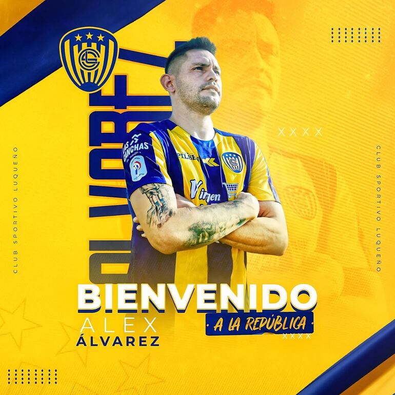 Alex Álvarez, presentado en Luqueño.