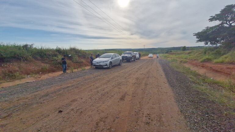 Lugar donde fue asesinado un líder indígena, en Ybyrarobaná, Canindeyú, mientras otro fue gravemente herido.