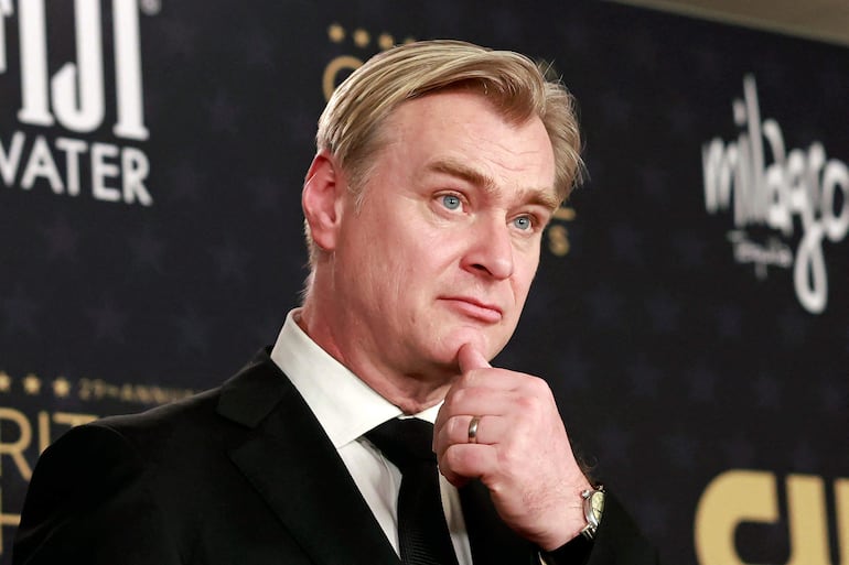 El cineasta Christopher Nolan durante la edición 29 de los premios Critic's Choice, el domingo en Santa Mónica, California.