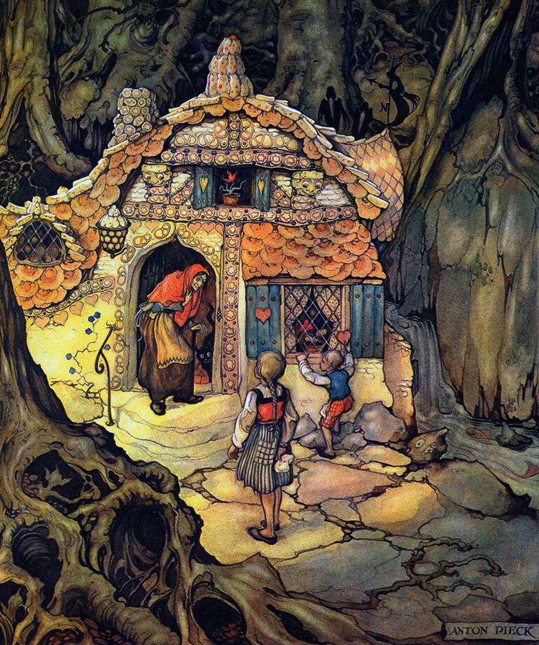 Hansel y Gretel. Ilustración de Anton Pieck.