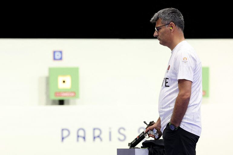 Yusuf Dikec durante su participación en los Juegos Olímpicos.