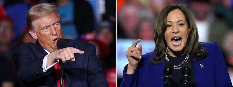 Donald Trump y Kamala Harris