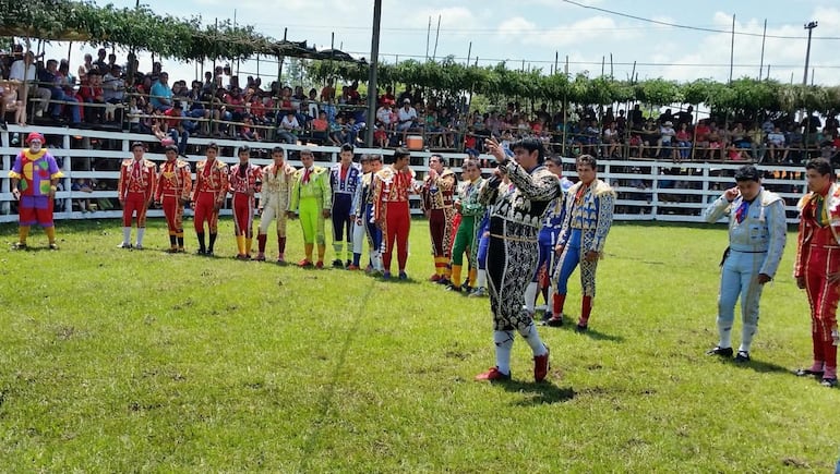 Los toreros de Paraguarí ofrecerán un espectáculo a los visitantes.