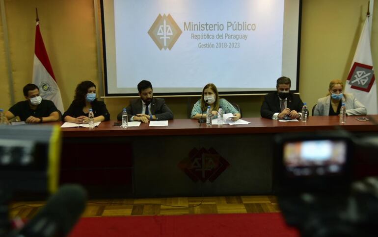 Conferencia de prensa Ministerio Público sobre informes de Seprelad.